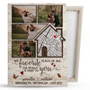 My Favorite Place&#39;s Next To You Couple Anniversary Personalized Canvas