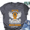 Never underestimate woman fighting multiple sclerosis shirt