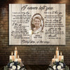 Personalized sympathy gift in loving memory of husband wife Horizontal Canvas