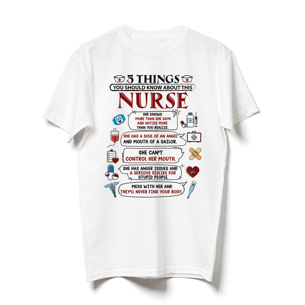 Nurse 5 Things About This Funny Shirt