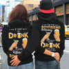 Gift For Him For Her If Lost Or Drunk Beer Wine Funny Matching Couple Hoodie