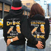 Gift For Her For Him If Lost Or Drunk Beer Wine Funny Matching Couple Hoodie