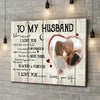 Personalized To My Husband When I Tell You Poster Canvas  Gift For Husband