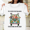 Dark desert highway hippie dog car shirt  Hippie gift for dog lovers