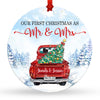 1st Christmas As Mr &amp; Mrs Truck Ornament Personalized Gift For Couple