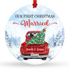 First Christmas Married Ornament Personalized Gift For Wife Husband