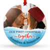 Our First Christmas Together Ornament Personalized Gift For Couple