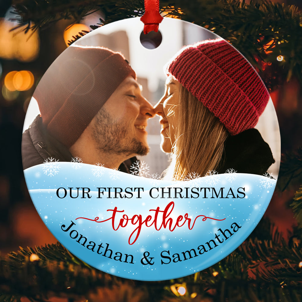 Our First Christmas Together Ornament Personalized Gift For Couple