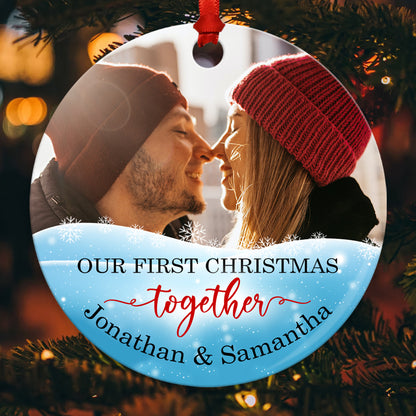 Our First Christmas Together Ornament Personalized Gift For Couple