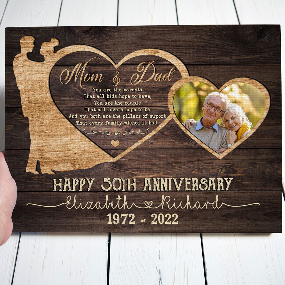 Parent Mom Dad Hope To Have 50th Anniversary Personalized Canvas
