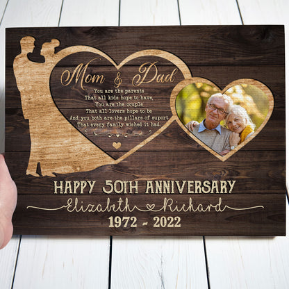 Parent Mom Dad Hope To Have 50th Anniversary Personalized Canvas