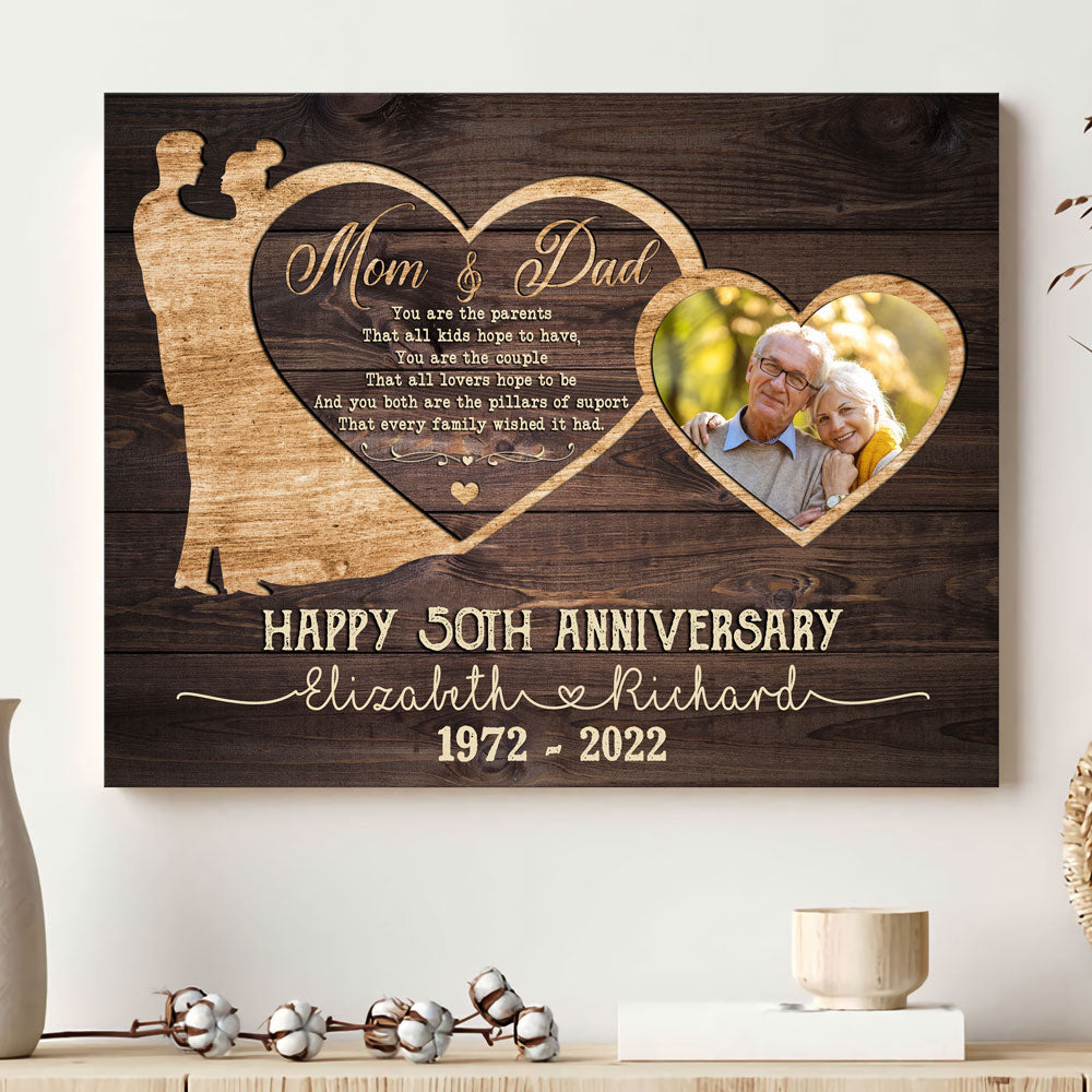 Parent Mom Dad Hope To Have 50th Anniversary Personalized Canvas
