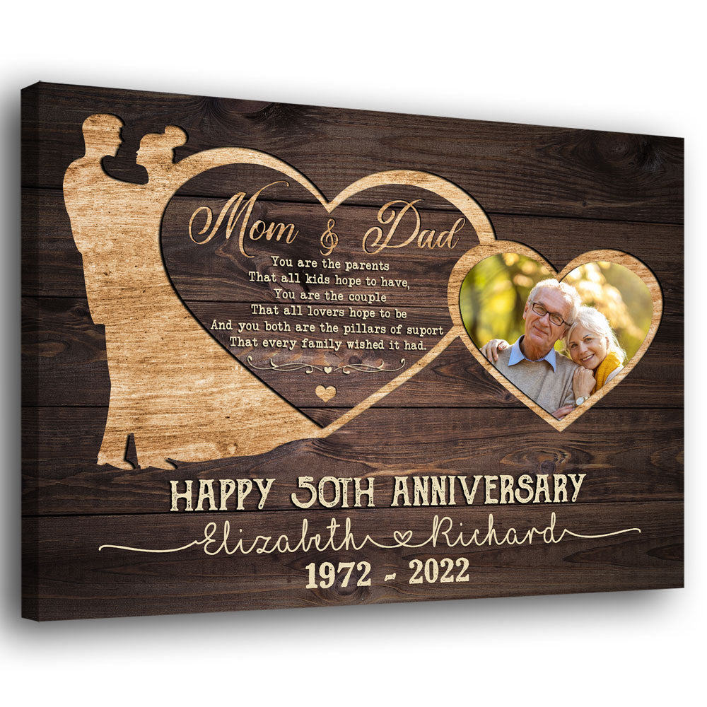 Parent Mom Dad Hope To Have 50th Anniversary Personalized Canvas