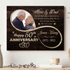 Parent Mom Dad We Love You 50th Anniversary Personalized Canvas