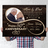 Parent Mom Dad We Love You 50th Anniversary Personalized Canvas