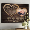 Parents Anniversary Mom And Dad We Love You Personalized Canvas