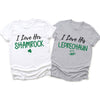 I Love His Her St. Patrick&#39;s Day T-shirt Gift For Couple