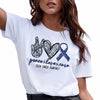 Peace love cure colon cancer awareness shirt