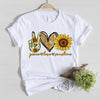 Peace love sunshine hippie tshirt