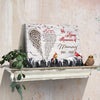 60616-Personalized Sympathy Gift Memorial Canvas Cardinal Bird, In Loving Memories Of Mom Canvas H2