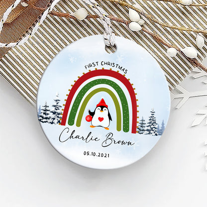 58018-Personalized Baby's First Christmas Ornament, Baby's 1st Christmas Ornament, Baby's First Christmas Gifts H1