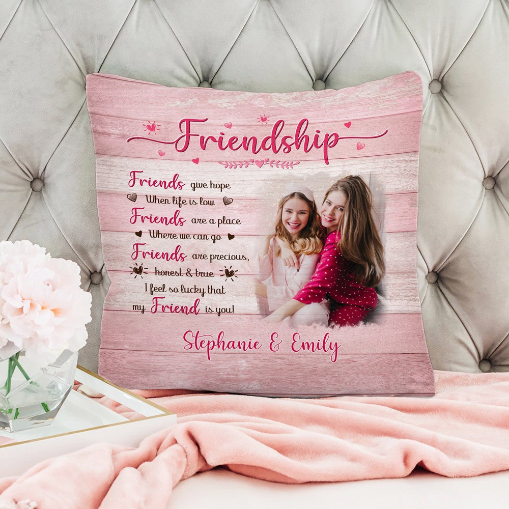 Friends Are The Best Presents Pillow by Valerie - QVC.com
