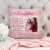 Personalized Gift For Best Friend Custom Photo Frienship Pillow