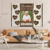 Personalized Blessed To Be Called Grandma Canvas
