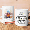 Personalized Born To Be A Stay At Home Cat Mum Funny Mug
