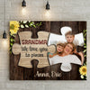 Grandma We Love You to Pieces Personalized Canvas