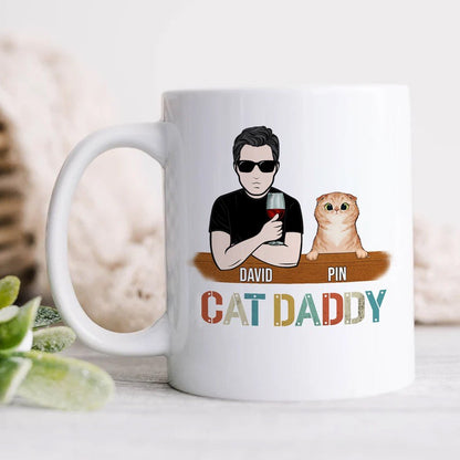 Personalized Gift For Cat Dad Mug, Cat Lovers Gift Idea
