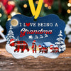 61971-Personalized Christmas Gift For Grandma Ornament, I Love Being A Grandma Ornament, Kids Name Ornament H1