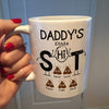 Personalized Dad&#39;s Little Shits Coffee Mug, Gifts For Dad From Daughter, Son, Kids, Dad Birthday Gift