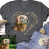 Personalized Photo Dog Memorial The Moment Your Heart Stopped Mine Changed Forever Tshirt