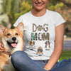 Personalized Dog Mom Leopard Print Custom Dog Breed TShirt
