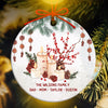 59968-Personalized Family Christmas Ornament, Custom Family Ornament, Family Name Ornament H0