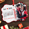 First Christmas Engaged Calendar Ornament Personalized Gift For Couple