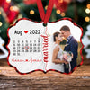 First Christmas Married Calendar Ornament Personalized Gift For Couple