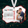 First Christmas Married Calendar Ornament Personalized Gift For Couple