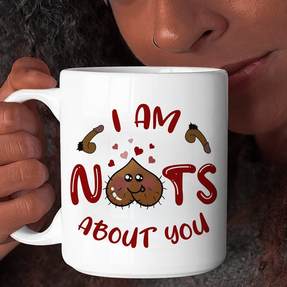 63121-Personalized Gift For Boyfriend, Girlfriend, I Am Nuts About You Balls Love Valentines Day Gift For Him H0