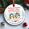 59594-Personalized Christmas Gift For Couple Ornament, Funny Penguins Ornament, You Are My Penguin, Anniversary Gift, Gift For Wife H1
