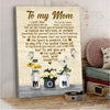 60603-Personalized Gift For Mom From Daughter Canvas, Gift For Mom Canvas H1
