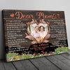 Mom And Daughter Wedding Poem Mother Of The Bride Personalized Canvas