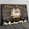 Mom And Daughter Wedding Poem Mother Of The Bride Personalized Canvas