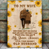 To My Wife From Old Husband Our Home Ain&#39;t No Castle Personalized Canvas
