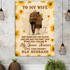 To My Wife From Old Husband Our Home Ain&#39;t No Castle Personalized Canvas