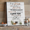 Personalized Gift For Wife From Husband Farmhouse Canvas