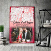 Anniversary Couple Gift Where It All Began Map Personalized Canvas