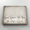 54544-Personalized Gift For Wife For Husband God Gave Me You Lyrics Canvas H2