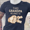 Grandpa With Grandkids Names This Belong To Personalized Shirt